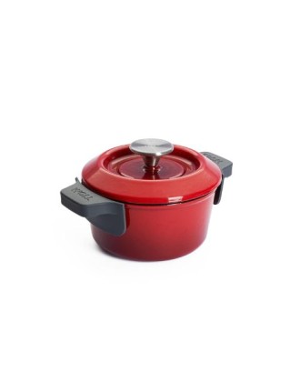 Cratita din fonta cu capac, 1.3 litri, rosu, Iron - Woll